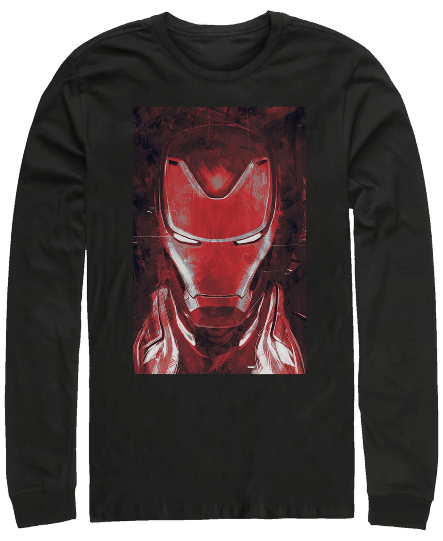 Мужская футболка Fifth Sun Marvel Avengers Endgame Red Iron Man Poster, Long Sleeve, цвет: Чёрный — фото 1