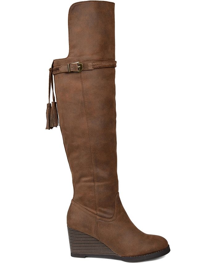 journee collection jezebel women's wedge boots