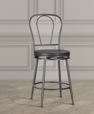 Hillsdale Melange Metal Back Swivel Counter Height Stool - Macy's