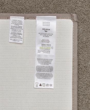 Welhome - Microfiber 21" x 34" Bath Rug