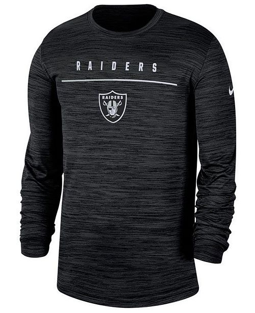 Nike Men S Oakland Raiders Sideline Legend Velocity Travel Long
