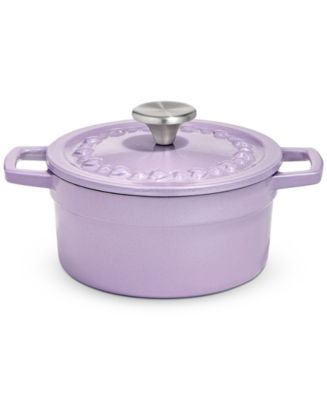 Martha Stewart Collection 2-Qt. Enameled Cast Iron Dutch Oven with Tree  Knob, Created for Macy's - Macy's