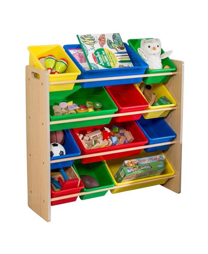 Honey Can Do Kids Toy Room Organizer with Totes, 12 Bins Macy's