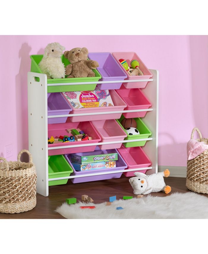 Honey Can Do CLOSEOUT! Kids Toy Room Organizer with Totes, 12 Bins Macy's