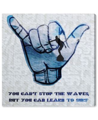Learn to Surf Canvas Art - 16" x 16" x 1.5"