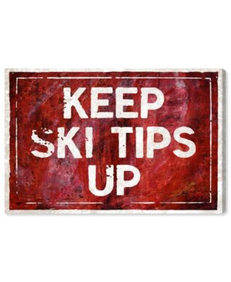 Ski Tips Up Canvas Art - 24" x 36" x 1.5"