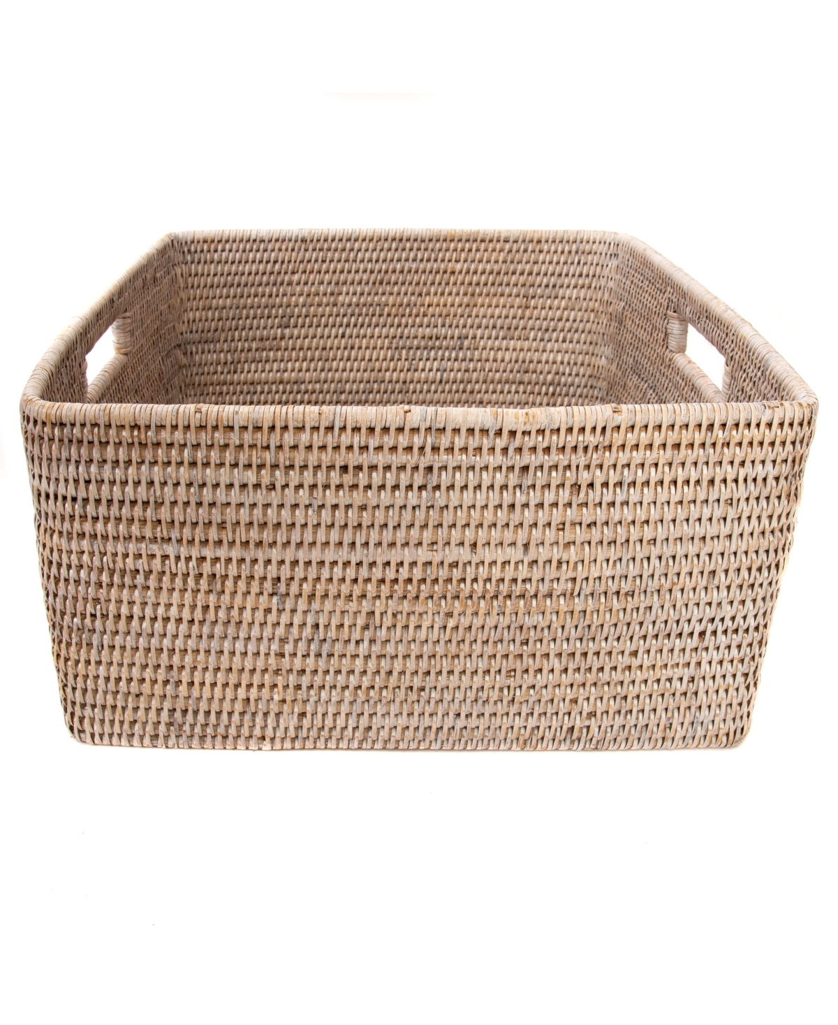 Shop Artifacts Trading Company Artifacts Rattan Square Storage Basket In Off-white