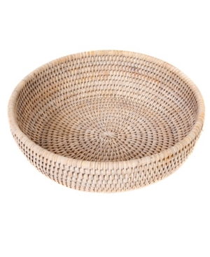 Shop Artifacts Trading Company Artifacts Rattan Bowl In Off-white
