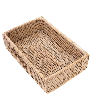 Shop Artifacts Trading Company Artifacts Rattan Guest Towel And Napkin Holder In Off-white