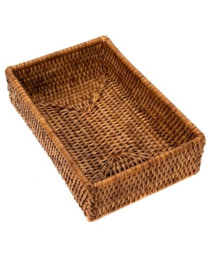 Shop Artifacts Trading Company Artifacts Rattan Guest Towel And Napkin Holder In Honey Brown
