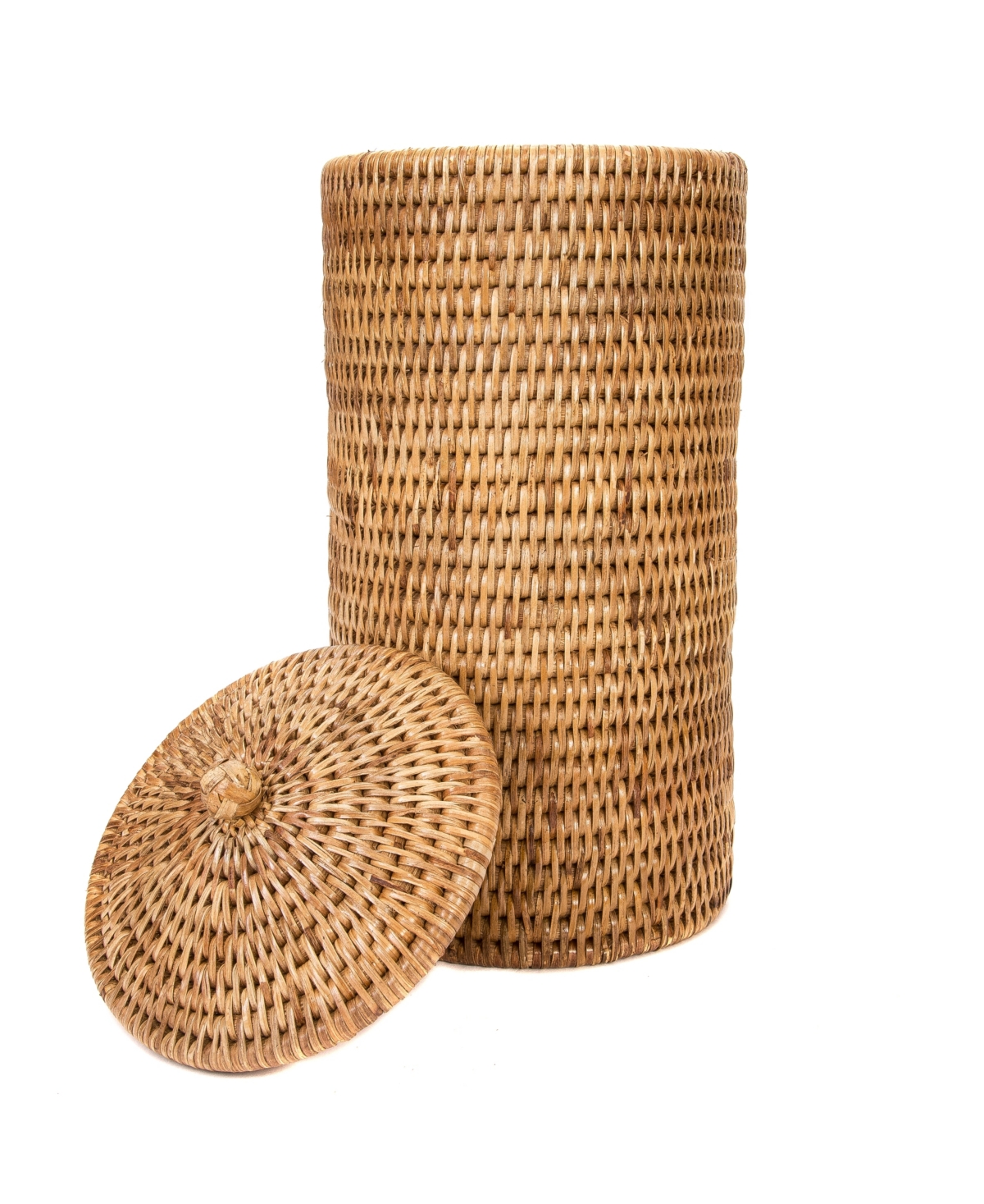 Artifacts Rattan Double Toilet Roll Holder - Off-White