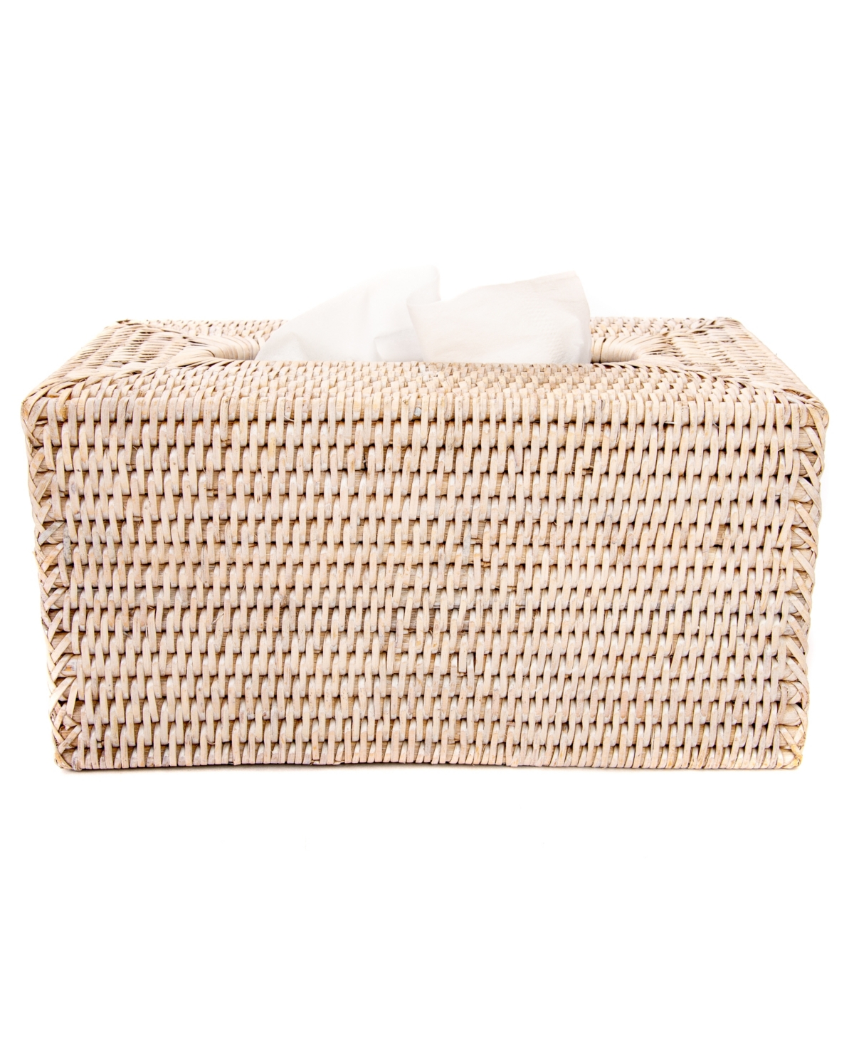 Artifacts Rattan Rectangular Tissue Box Cover - Honey Brown