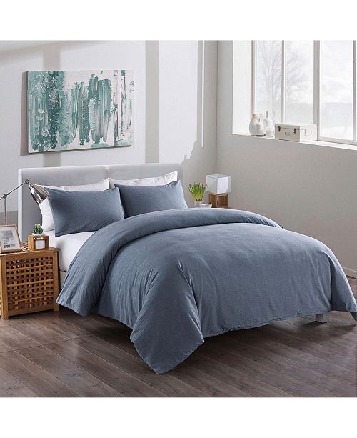 Messy Bed Washed Cotton Duvet Cover and Sham Set, King ...