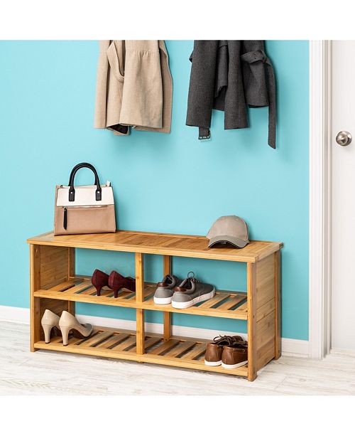 Honey Can Do Shoe Bench Bamboo Reviews Cleaning