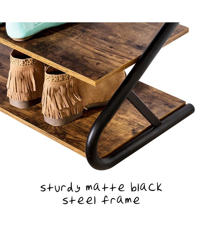 Honey Can Do Rustic 3Level Shoe Rack Macy's
