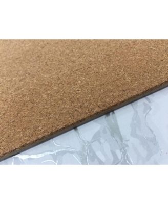 Foiled Marble Granite Thick Cork Heat Resistant 12" x 18" Placemats - Set of 2