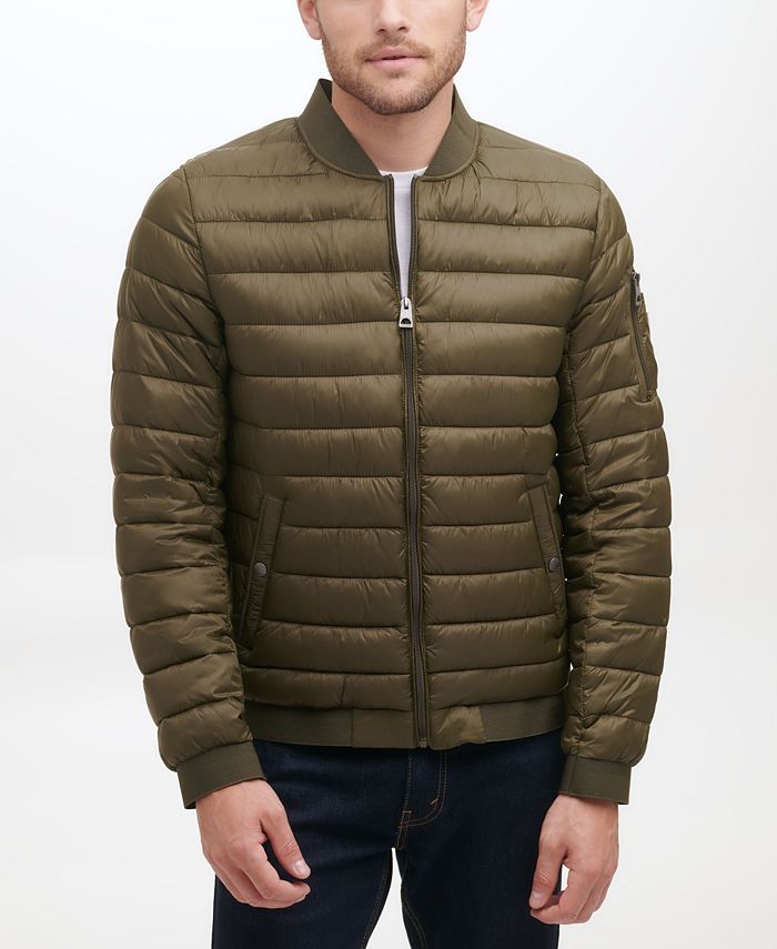 GUESS Men's Quilted Bomber Jacket & Reviews Coats & Jackets Men