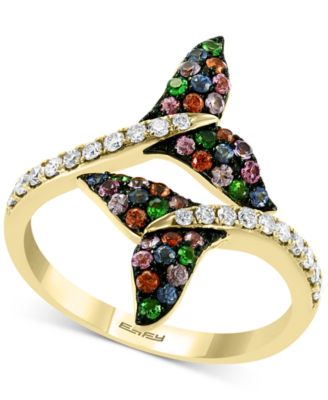 EFFY Collection - EFFY&reg; Multi-Sapphire Statement Ring (2-1/5 ct. t.w.) in 14k Gold
