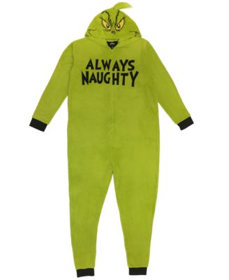 grinch hooded pajamas