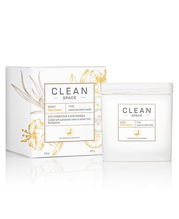 CLEAN Fragrance - Fresh Linens Candle, 8-oz.