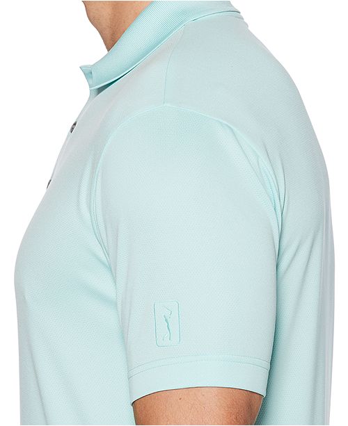 PGA TOUR Men's Airflux Solid Golf Polo Shirt & Reviews Polos Men