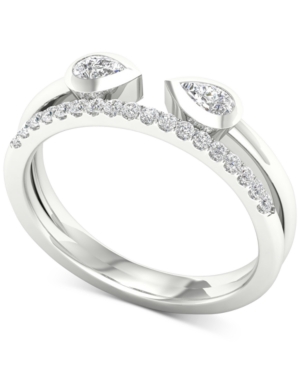 image of Diamond Wrap Statement Ring (1/3 ct. t.w.) in 14k White Gold