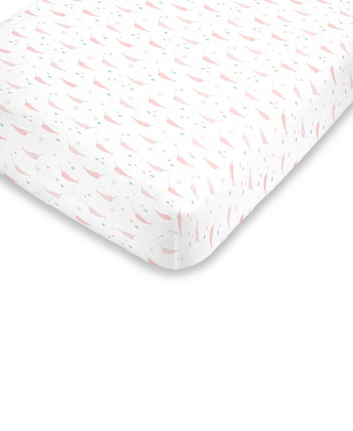 NoJo Watercolor Narwhal Crib Sheet Macy's
