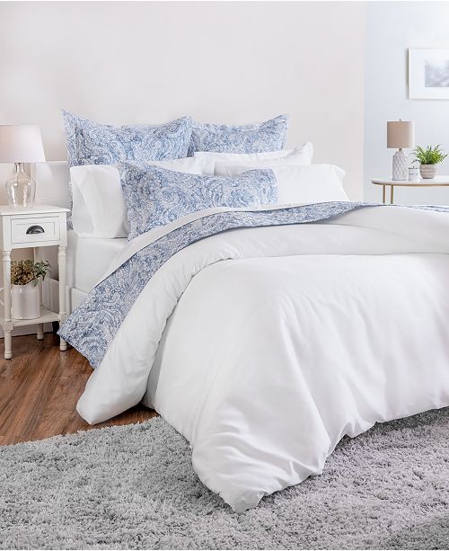 Charter Club Supima Cotton 550 Thread Count 3 Pc King Duvet Cover