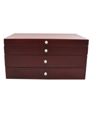 Pko Inc. Pko Inc Elegant Walnut Finish Jewelry Box In Brown