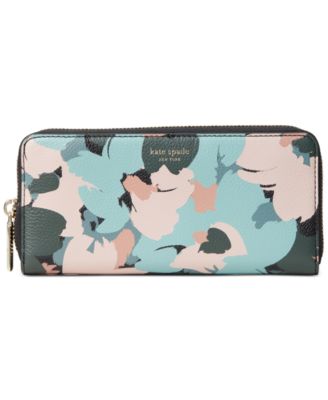 kate spade blue floral wallet