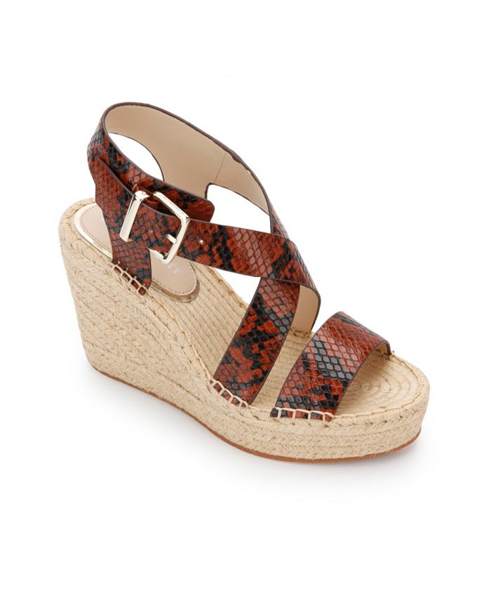 Kenneth Cole New York - Olivia Cross Wedge Sandals