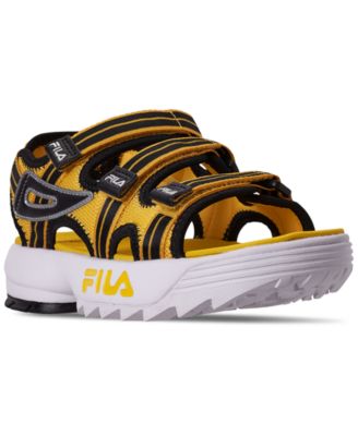 fila sandals kids yellow
