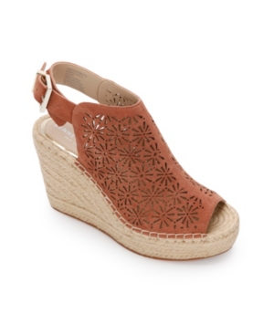 image of Kenneth Cole New York Olivia Perf Wedge Sandals Women-s Shoes