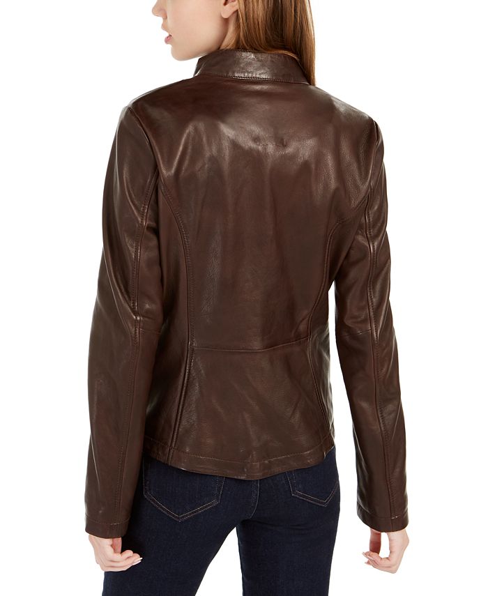 Tommy Hilfiger Leather Band Jacket & Reviews - Jackets & Blazers ...