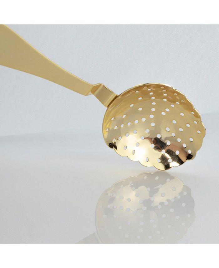 Prince of Scots Scalloped Julep Strainer 24K GoldPlate Macy's