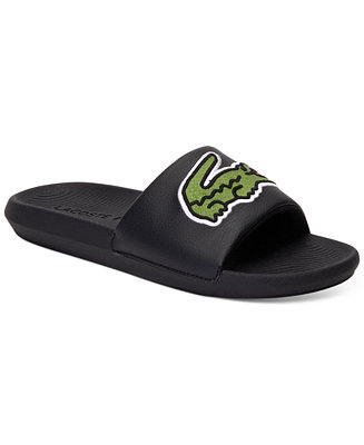Lacoste Croco Slide 319 CFA Oversized Embroidered Logo Pool Beach Summer Sandals 
