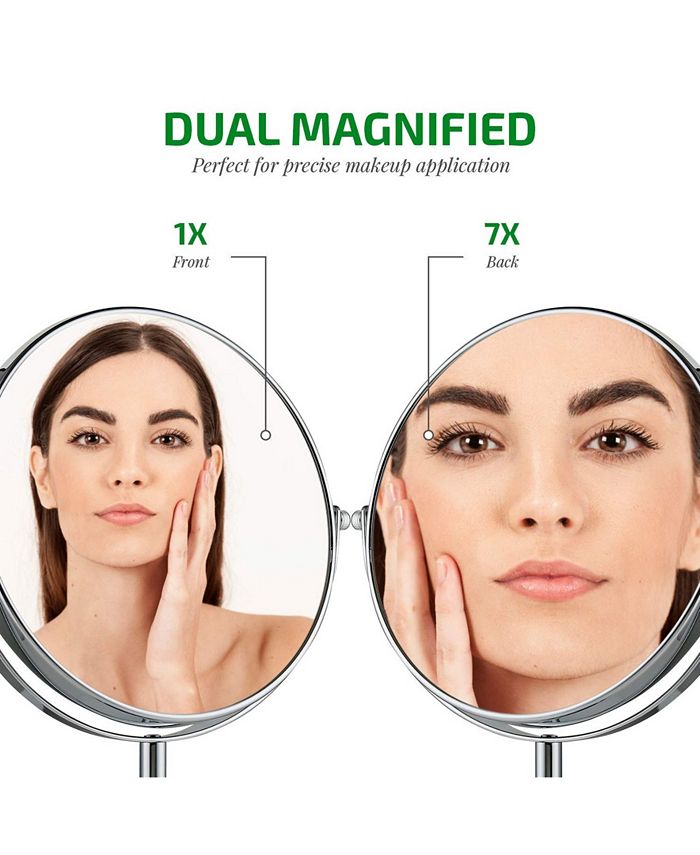 OVENTE 8" Dual Sided Tabletop Magnified Vanity Makeup Mirror Macy's