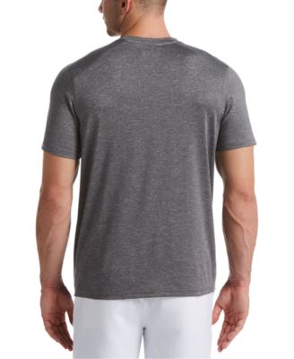 Men's Heathered Short Sleeve Crew Neck Knit Jersey T-Shirt