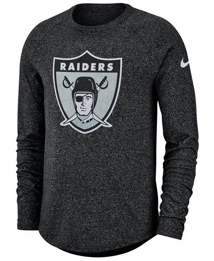 Nike Men's Oakland Raiders Historic Marled Raglan T-Shirt & Reviews ...