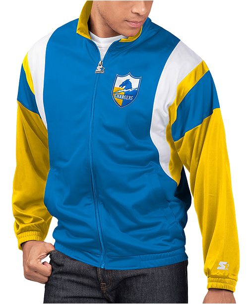 Starter Men S Los Angeles Chargers The Contender Track Jacket Reviews Sports Fan Shop By Lids Men Macy S