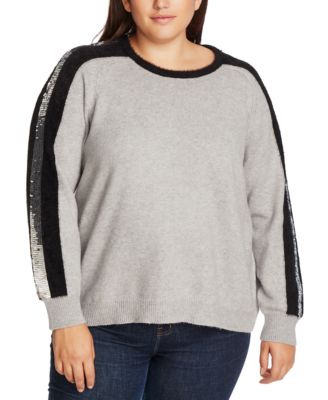 plus size sequin sweatshirt