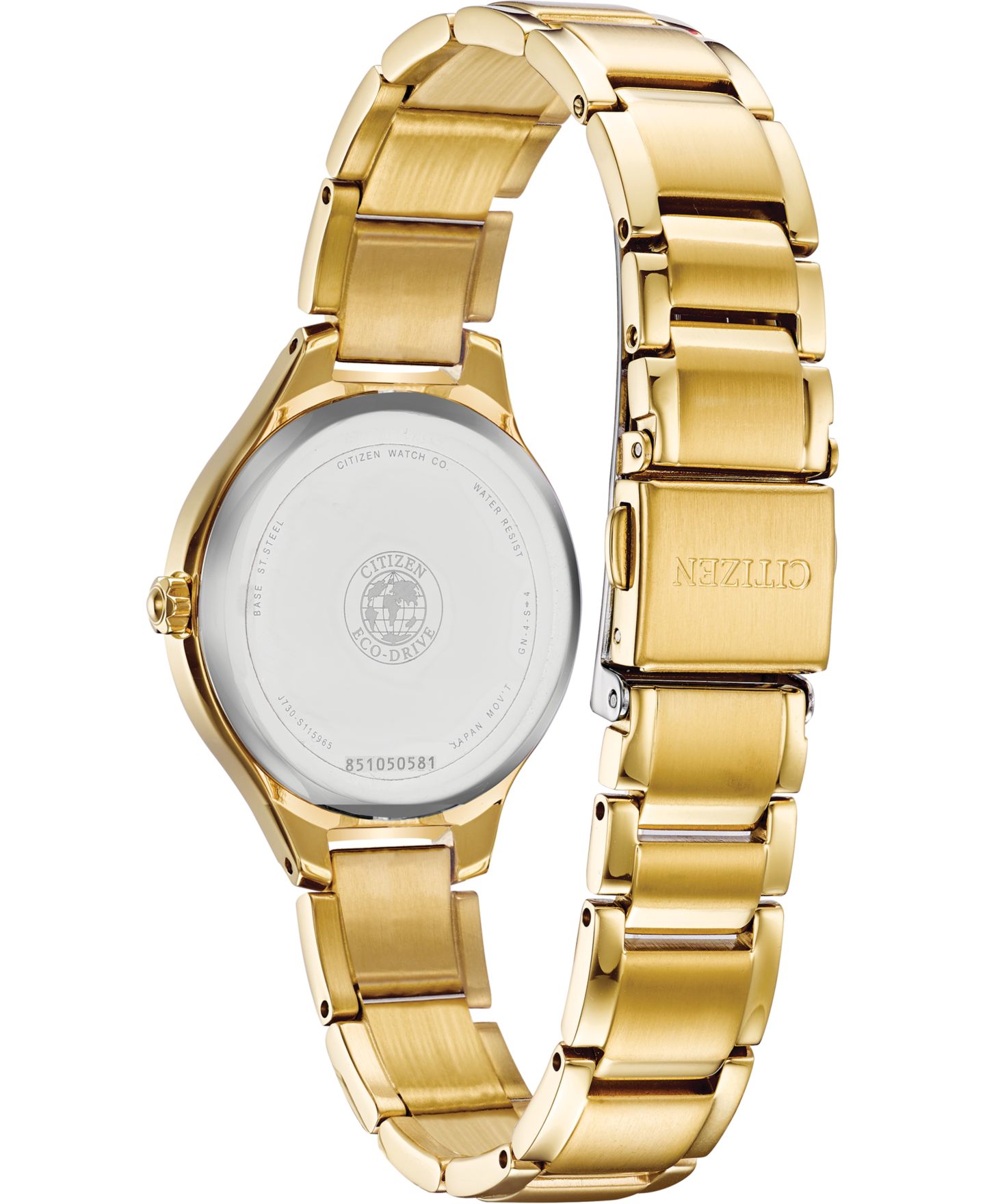 Женские часы Citizen Eco-Drive Corso Diamond-Accent Gold-Tone Stainless Steel Bracelet Watch 29mm — фото 8