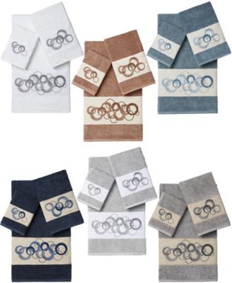 Shop Linum Home Annabelle Bath Towel Collection In Navy