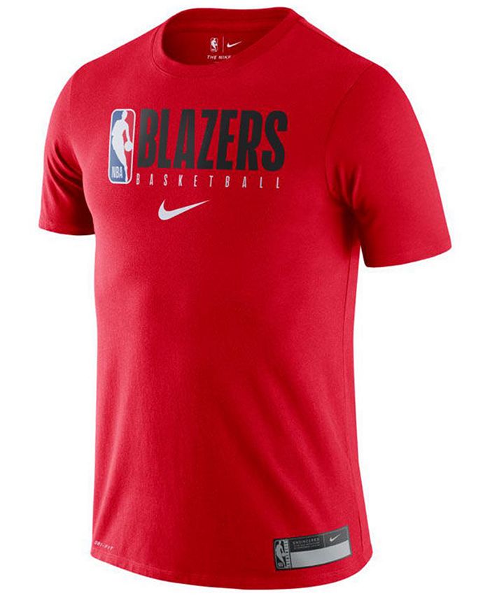 Nike Men's Portland Trail Blazers Team Practice T-Shirt - Macy's