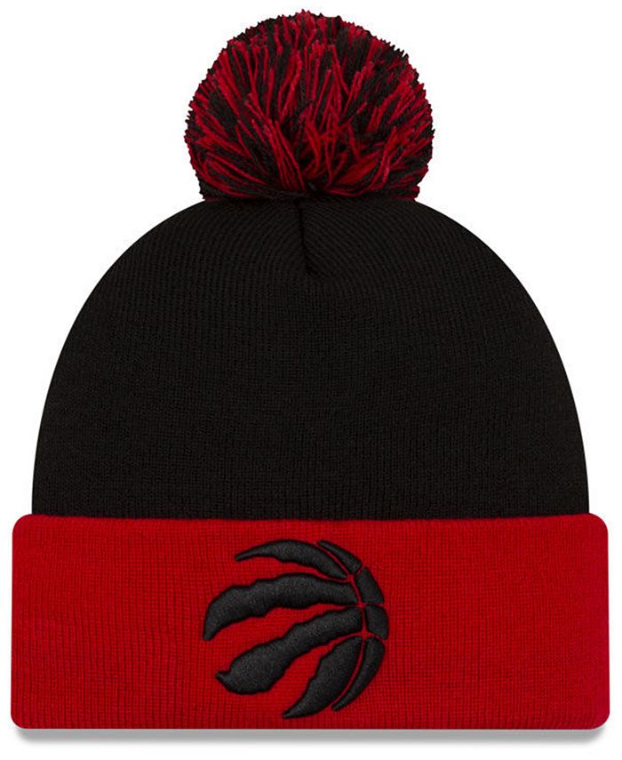 New Era Toronto Raptors Black Pop Knit Hat - Macy's