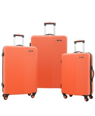 orange hardside luggage