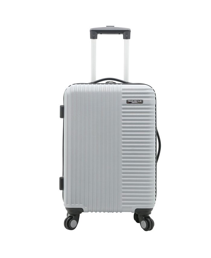 travelers club basette 3 pc hardside luggage set