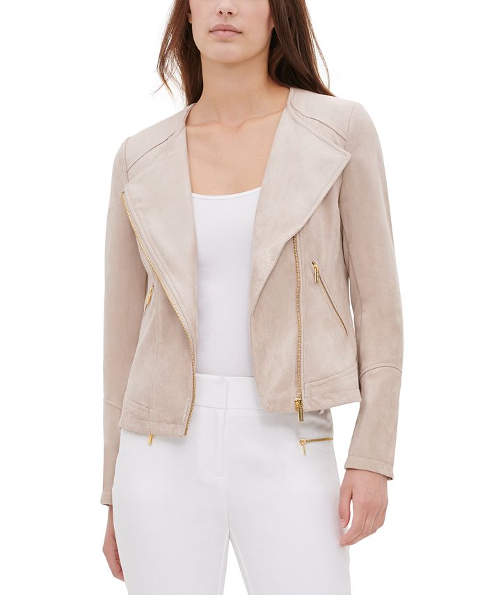 Calvin Klein Faux-Suede Jacket & Reviews - Jackets & Blazers - Women -  Macy's