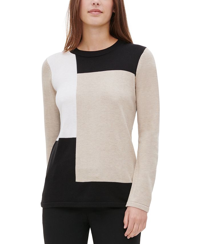 Calvin Klein Colorblocked Sweater Macys 