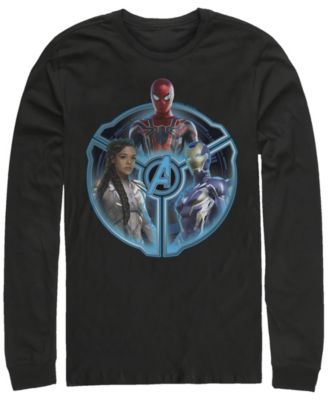 Marvel Men's Avengers Endgame Triple Hero Wheel, Long Sleeve T-shirt